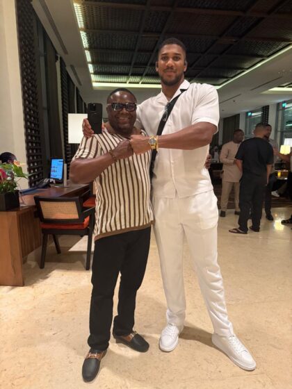 MESSAGE OF SUPPORT TO ANTHONY JOSHUA